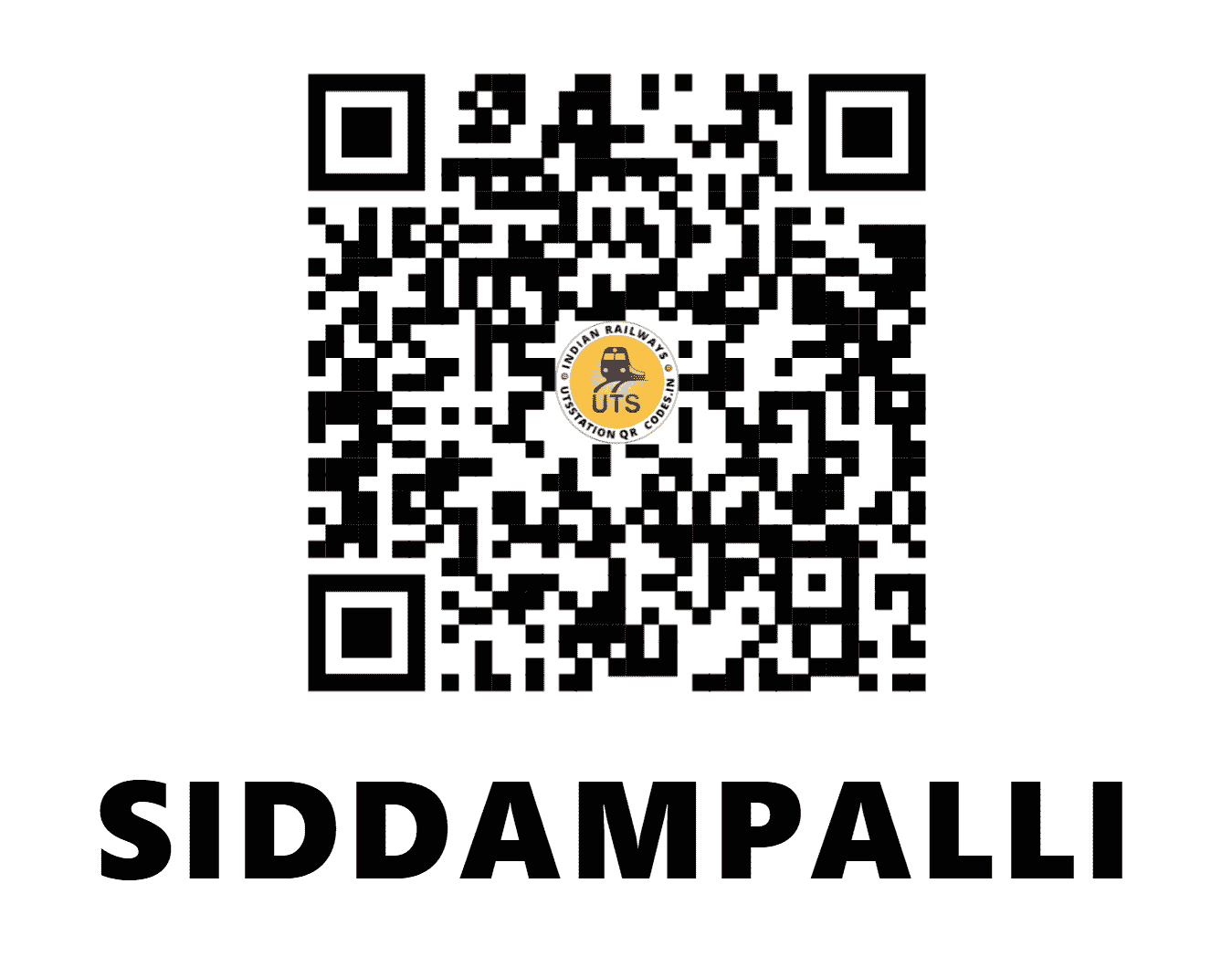 UTS QR Code for SIDDAMPALLI - SIE - SC (ANDHRA PRADESH)